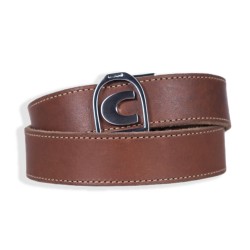 Cavallo Tola Cognac leather unisex belt