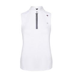 Cavallo Women's white sleeveless Sava competition shirt