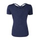 Cavallo Dulce lightweight T-shirt- Dark blue Ladies Shirts and Tops image