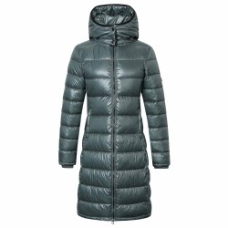 Covalliero Quilted Coat - Jade Green