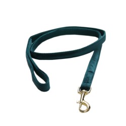 Kentucky dogwear Velvet collection dog lead - Emerald