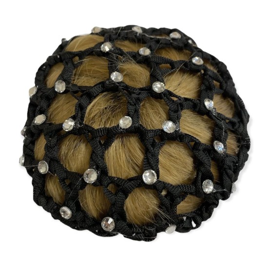 Equetech Crystal Bun Net - Black image