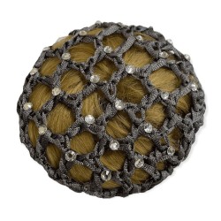 Equetech Crystal Bun Net - Grey