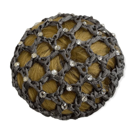 Equetech Crystal Bun Net - Grey image