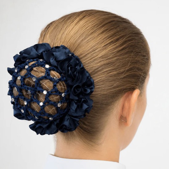 Equetech Crystal Bun Net - Navy image