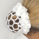 Equetech Crystal Bun Net - White image