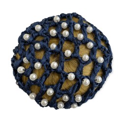 Equetech Pearl Bun Net - Navy