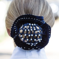 Equetech Pearl Bun Net - Navy