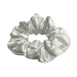 Equetech Paisley Hair Scrunchie - White
