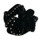 Equetech Velvet Crystal Hair Scrunchie - Black image