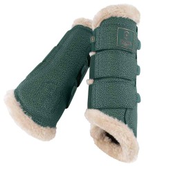 Eskadron Stingray Fauxfur Brushing Boots - Vintage Green