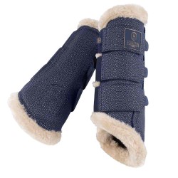 Eskadron Stingray Fauxfur Brushing Boots - True Blue