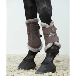 Eskadron Classic Sports Mesh Faux Fur Brushing Boots - Deep Taupe