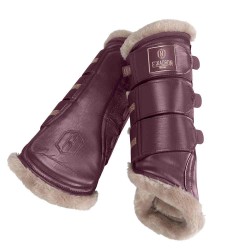 Eskadron Heritage Glamslate Faux Fur Brushing Boots - Cassis