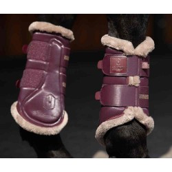 Eskadron Heritage Glamslate Faux Fur Brushing Boots - Cassis
