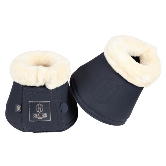 Eskadron Faux Leather Faux Fur Overreach Boots - Navy image