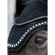 Kentucky Horsewear Soundless Fly Veil Wellington Big Stone and Pearl - Black image