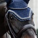Kentucky Horsewear Soundless Fly Veil Wellington Big Stone and Pearl - Navy image