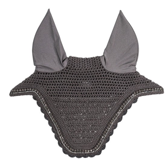 Kentucky horsewear Fly Veil Wellington Stones and Pearl - Dark Grey image