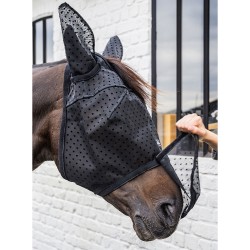 Kentucky Horsewear Fly Mask Heart with Ears and Nose - Black
