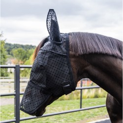 Kentucky Horsewear Fly Mask Heart with Ears and Nose - Black