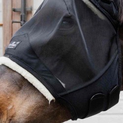 Kentucky Horsewear Skin Friendly Fly Mask with Ears - Black