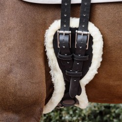 Kentucky Horsewear Sheepskin Anatomic Short Girth - Black