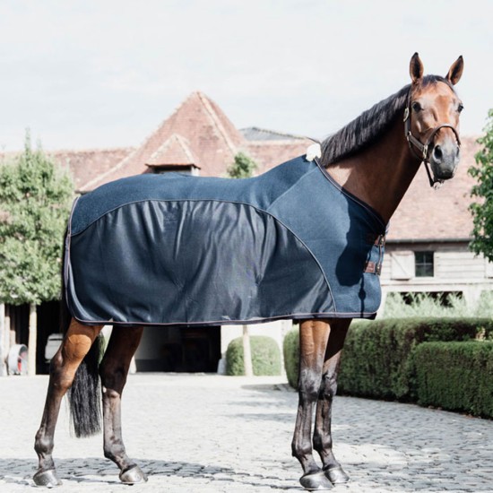 Kentucky Horsewear Mesh Combo Cooler Sheet - Navy Horse Rugs image
