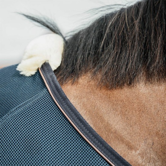 Kentucky Horsewear Mesh Combo Cooler Sheet - Navy Horse Rugs image