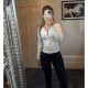 IB Half Zip Cable Knit Jumper - Beige image
