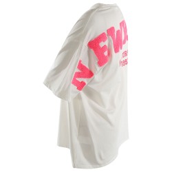 IB New York Embossed Back T-Shirt - White