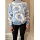 IB Rope Printed Knit Jumper - Blue image
