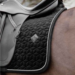 Kentucky Horsewear Dressage Velvet Basic Saddlepad - Black