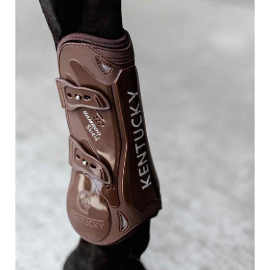 Kentucky Bamboo Shield Elastic Tendon Boots - Brown image