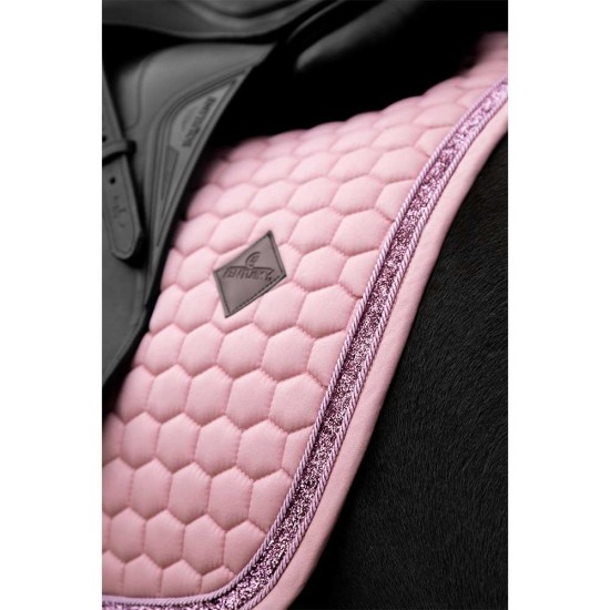 Kentucky Horsewear Dressage Glitter Band Saddlepad - Fuchsia image