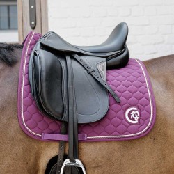 Kentucky Horsewear Dressage Onion Quilt 3D Logo Saddlepad - Purple