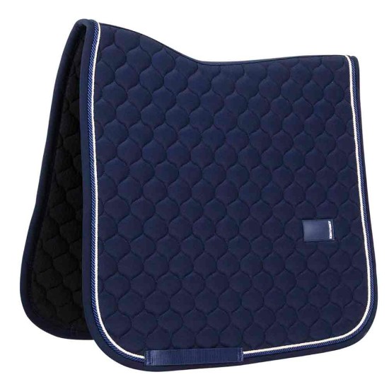 Kentucky Horsewear Dressage Onion Quilt Rubber Logo Saddlepad - Navy image