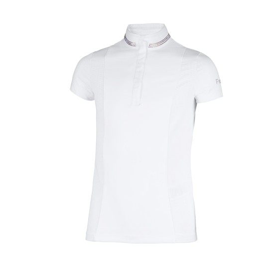 Pikeur Girls Suana Competition shirt - White Competition Clothing, Young Rider, 20% OFF Promotion image