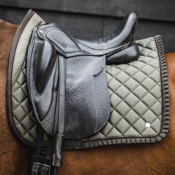 PS of Sweden Diamond Ruffle Dressage Saddle Pad - Forest Green