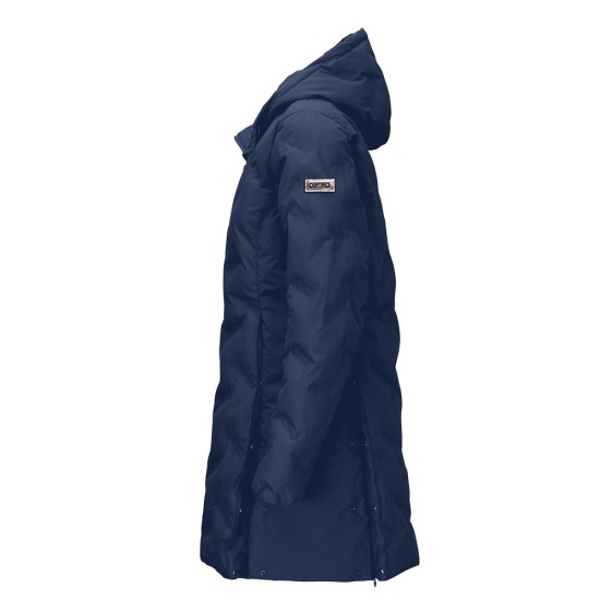 Pikeur Odil women's waterproof long jacket- Navy Coats and Jackets image