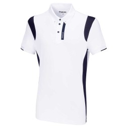 Pikeur Mens Competition Shirt - White & Navy