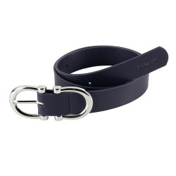 Pikeur Faux Leather Belt - Navy