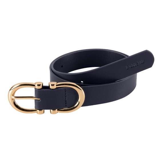 Pikeur Faux Leather Belt - Navy/Gold image