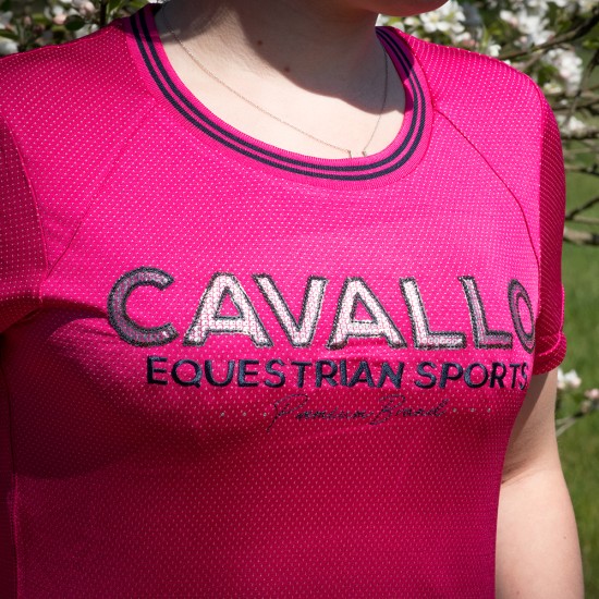 Cavallo Ladies Piper functional T-shirt - Pinky Pink