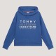 Tommy Hilfiger Paris Oversized Studded Logo Hoodie Indigo Blue image