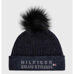 Tommy Hilfiger Ottawa Pom Pom Beanie Desert Sky