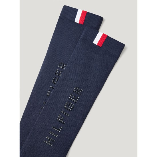 Tommy Hilfiger Erie Rhinestone Riding Socks Desert Sky image