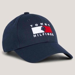 Tommy Hilfiger Montreal Flag Logo Cap Desert Sky