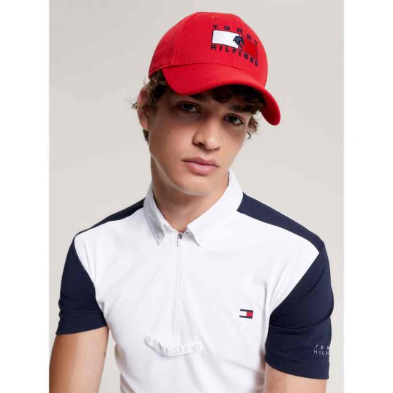 Tommy Hilfiger Montreal Flag Logo Cap Fierce Red image