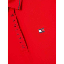 Tommy Hilfiger Harlem Logo Polo Shirt - Fierce Red